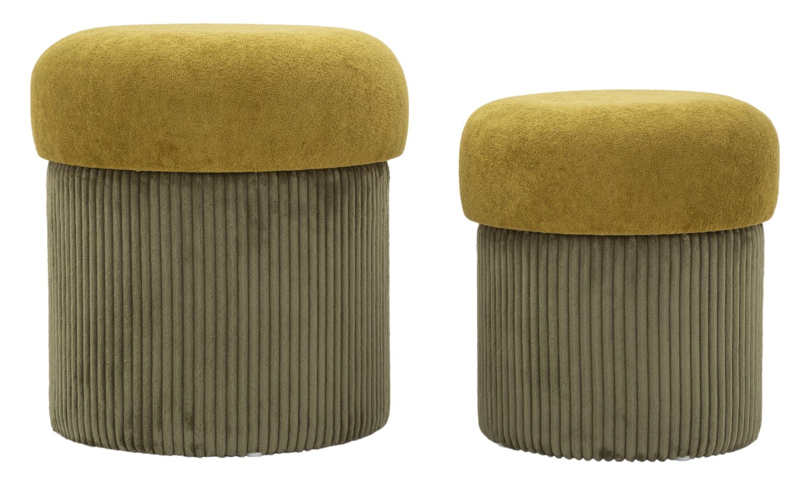 BLADERDEEG MET OPBERG ESPENHOUT GROEN SET 2 STUKS CM Ø 42X44-35X37 afbeelding