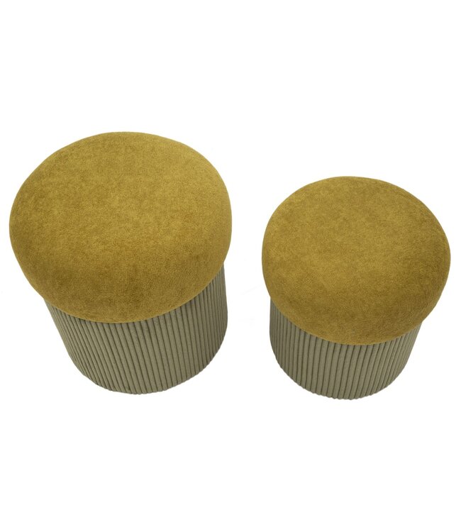 Mauro Ferretti BLADERDEEG MET OPBERG ESPENHOUT GROEN SET 2 STUKS CM Ø 42X44-35X37