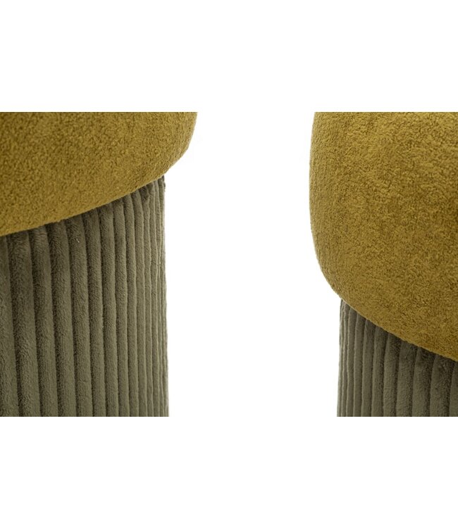 Mauro Ferretti BLADERDEEG MET OPBERG ESPENHOUT GROEN SET 2 STUKS CM Ø 42X44-35X37