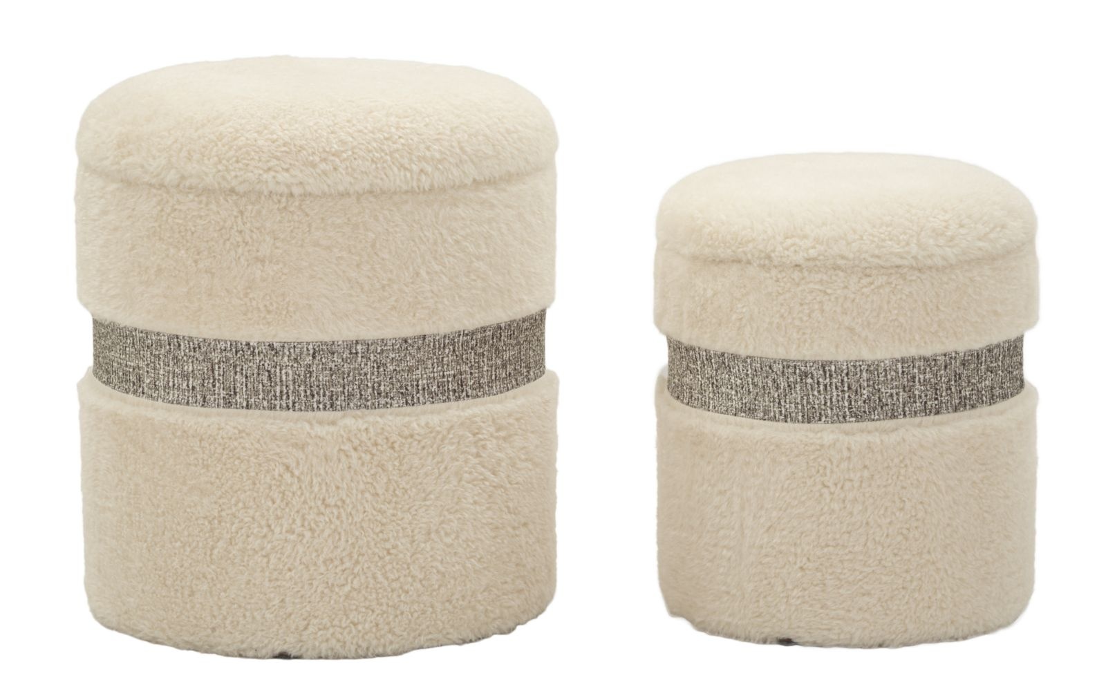 BLADERDEEG MET OPBERGRUIMTE SAINT-MORITZ CRÈMESET 2 STUKS CM Ø 40X47-32X38 afbeelding