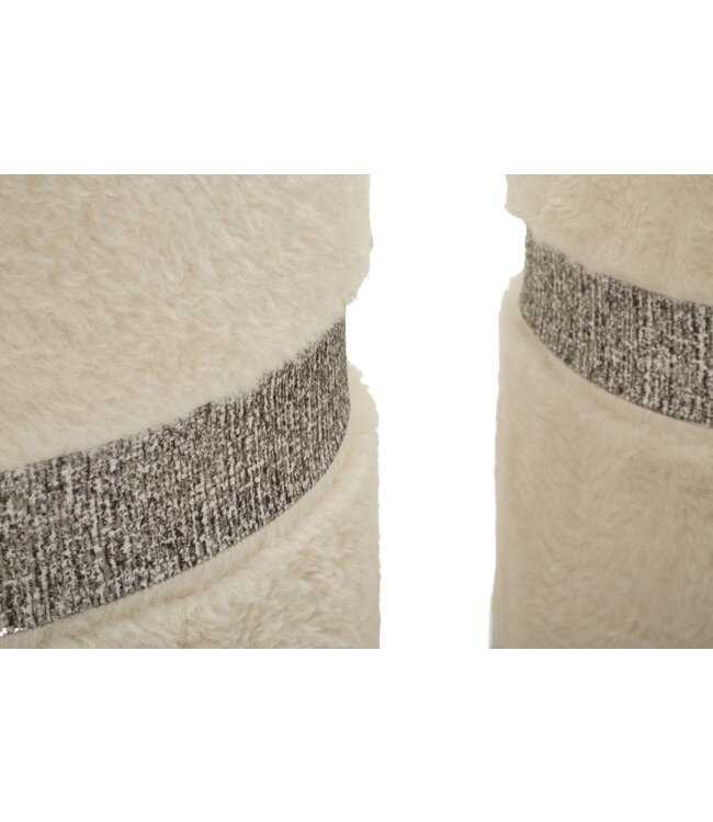 Mauro Ferretti BLADERDEEG MET OPBERGRUIMTE SAINT-MORITZ CRÈMESET 2 STUKS CM Ø 40X47-32X38