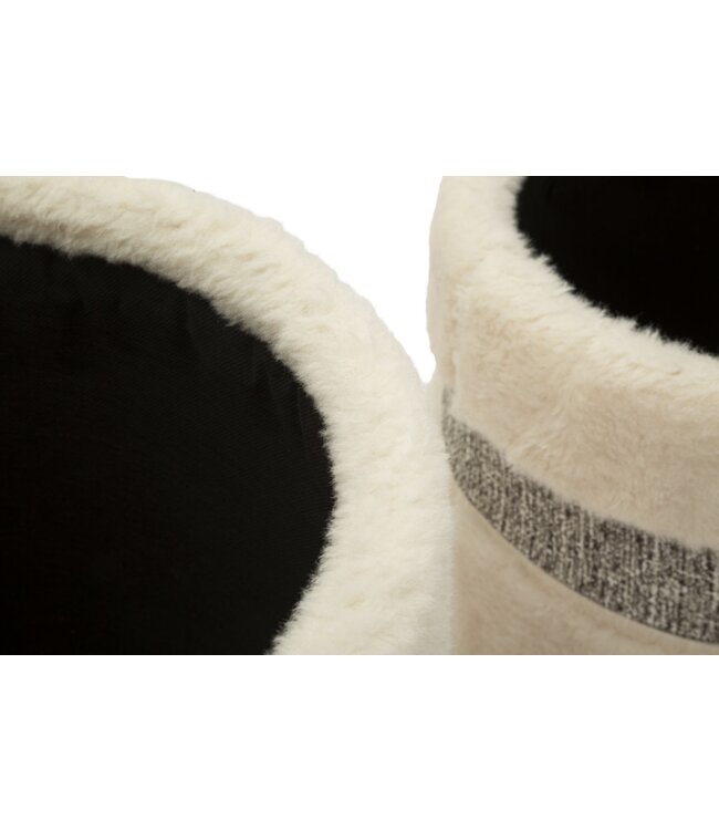 Mauro Ferretti BLADERDEEG MET OPBERGRUIMTE SAINT-MORITZ CRÈMESET 2 STUKS CM Ø 40X47-32X38