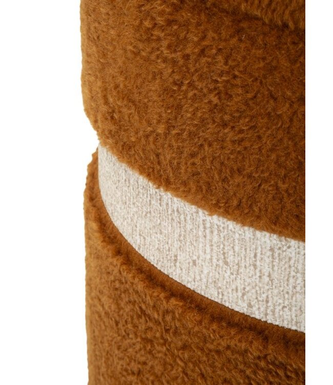 Mauro Ferretti BLADERDEEG MET OPBERGRUIMTE SAINT-MORITZ BRUIN SET 2 STUKS CM Ø 40X47-32X38