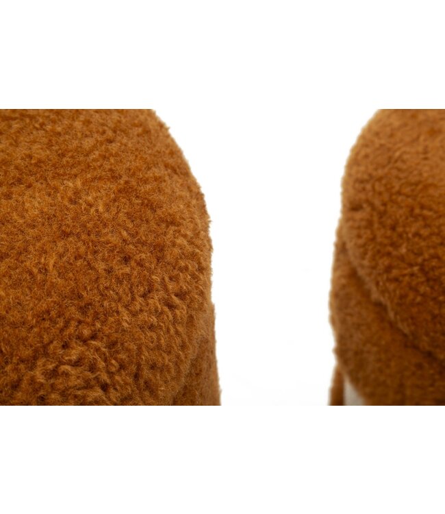 Mauro Ferretti BLADERDEEG MET OPBERGRUIMTE SAINT-MORITZ BRUIN SET 2 STUKS CM Ø 40X47-32X38