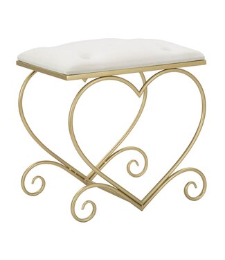 Mauro Ferretti KRUKJE HART CREMA CM 50X37,5X51,5