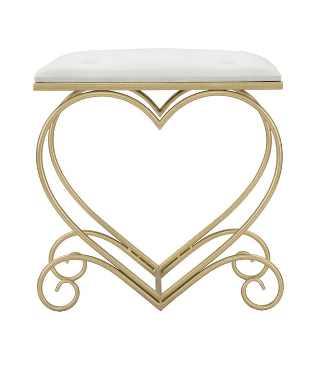 Mauro Ferretti KRUKJE HART CREMA CM 50X37,5X51,5