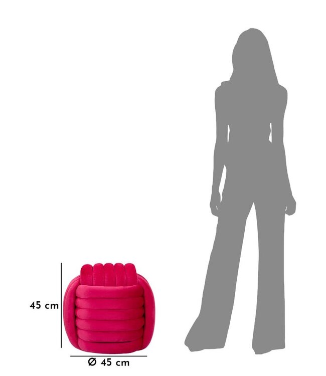 Mauro Ferretti KRUK SOFTY FUXIA CM 45X45X45