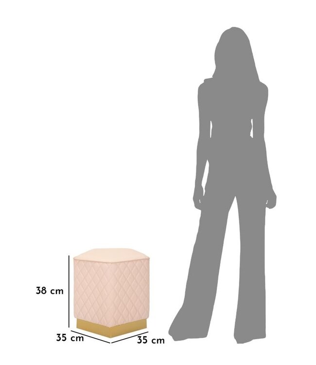 Mauro Ferretti VIJFHOEKIGE KRUK SHARON CM 35X35X38