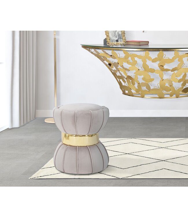 Mauro Ferretti KRUK BLOEM GRIJS CM Ø 40X44