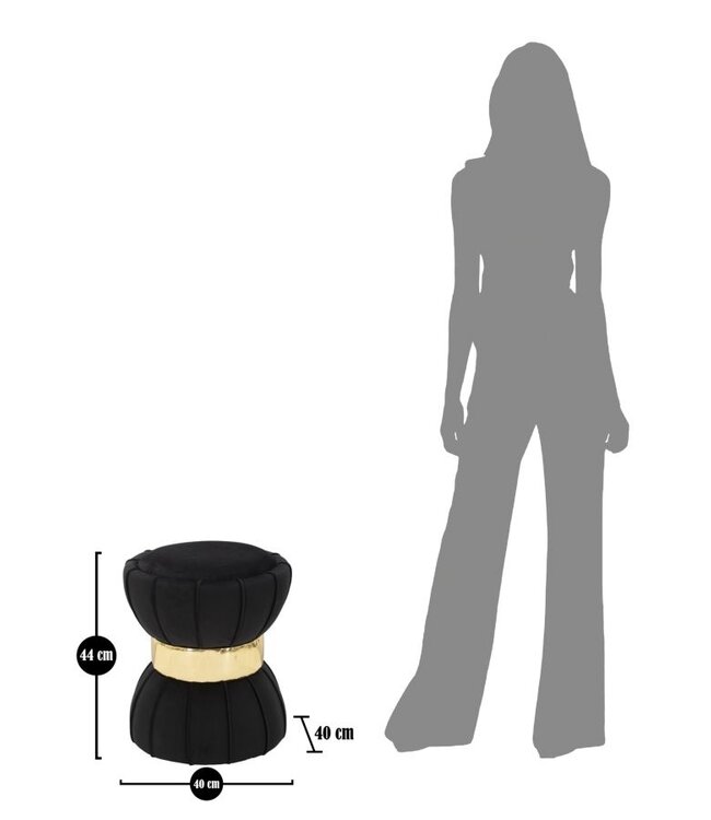 Mauro Ferretti KRUK BLOEM ZWART CM Ø 40X44