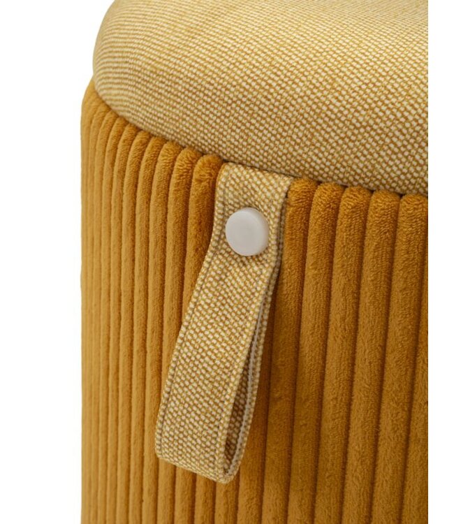 Mauro Ferretti BLADERDEEG MET OPSLAG BOLZANO MOSTERD SET 2 STUKS CM Ø 38 X 38-32 X 28