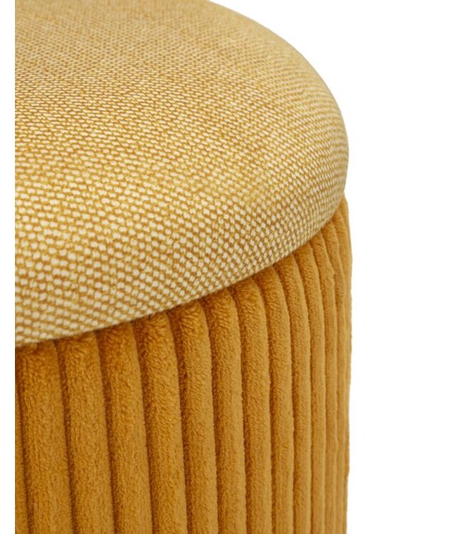 Mauro Ferretti BLADERDEEG MET OPSLAG BOLZANO MOSTERD SET 2 STUKS CM Ø 38 X 38-32 X 28