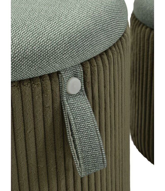 Mauro Ferretti BLADERDEEG MET OPBERGRUIMTE BOLZANO GROEN SET 2 STUKS CM Ø 38X38-32X28