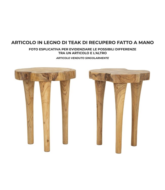 Mauro Ferretti KURSI KRUK TEAK CM Ø 35X45