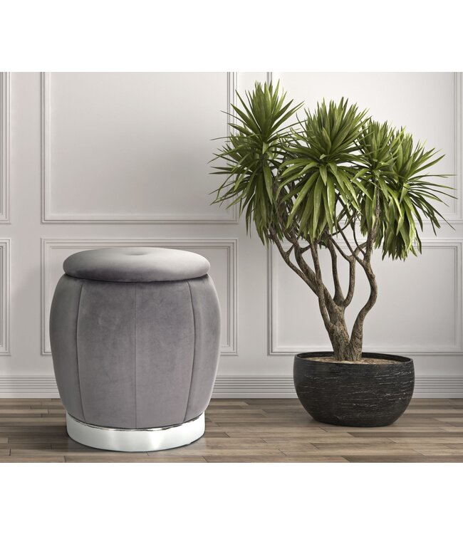 Mauro Ferretti BLADERDEEG/OPSLAG PARIJS GRIGIO/ZILVER CM Ø 43X43