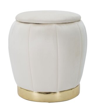 Mauro Ferretti KRUKJE/OPSLAG PARIJS CREMA/GOUD CM Ø 43X43