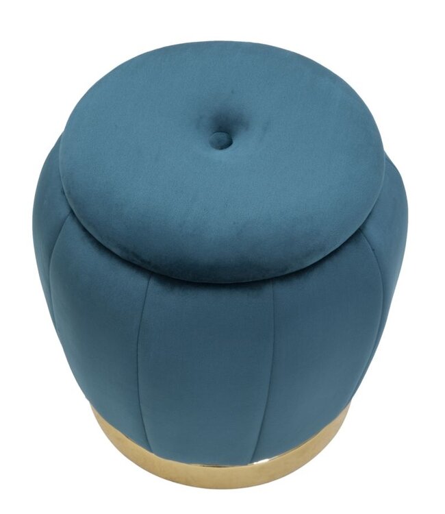 Mauro Ferretti OPBERGKRUK PARIJS TEAL/GOUD CM Ø 43X43