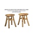 Mauro Ferretti SEL SLANKE KRUK TEAK CM 35X30X42