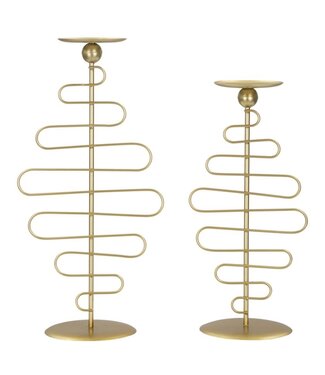 Mauro Ferretti ALID KANDELAAR SET 2 STUKS CM 20X16X43