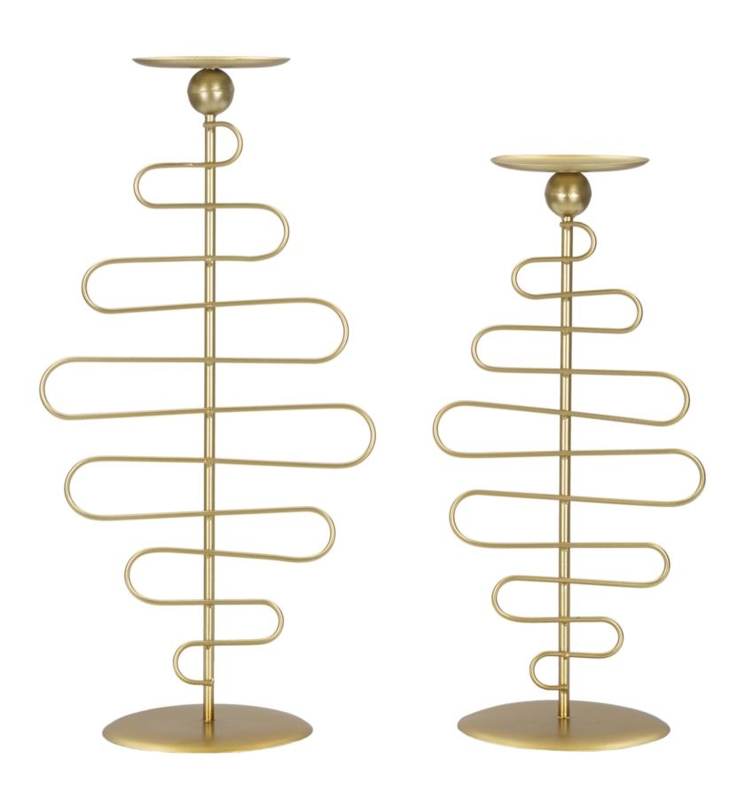 ALID KANDELAAR SET 2 STUKS CM 20X16X43 afbeelding