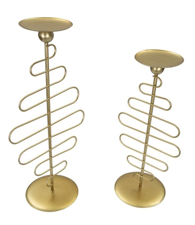 Mauro Ferretti ALID KANDELAAR SET 2 STUKS CM 20X16X43