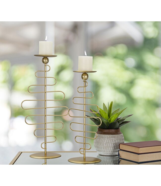 Mauro Ferretti ALID KANDELAAR SET 2 STUKS CM 20X16X43