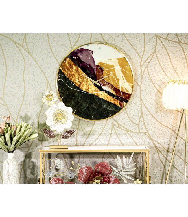 Mauro Ferretti WANDKLOK GLAS MITY CM Ø 80X5