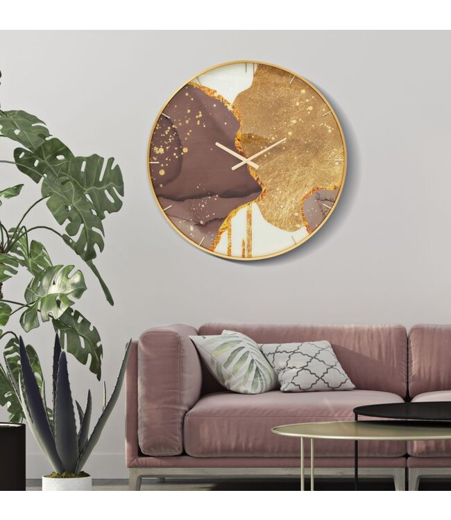 Mauro Ferretti WANDKLOK GLAS GLODY CM Ø 80X5