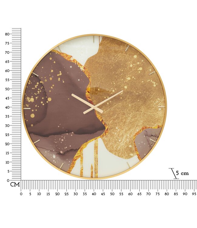 Mauro Ferretti WANDKLOK GLAS GLODY CM Ø 80X5
