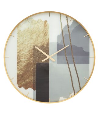 Mauro Ferretti WANDKLOK GLASMOTIEF CM Ø 80X5