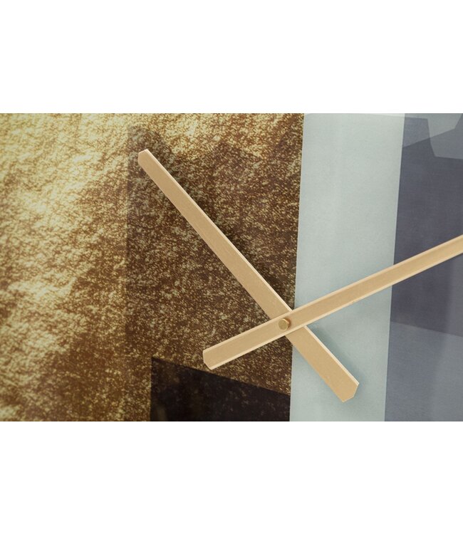 Mauro Ferretti WANDKLOK GLASMOTIEF CM Ø 80X5