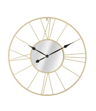 Mauro Ferretti WANDKLOK MET SPIEGEL GLAM STICK CM Ø 80X6