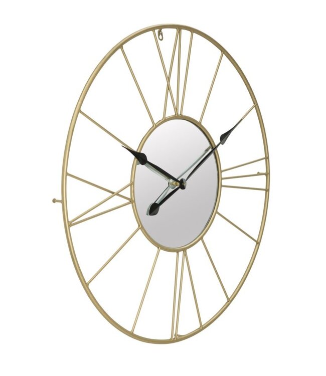 Mauro Ferretti WANDKLOK MET SPIEGEL GLAM STICK CM Ø 80X6