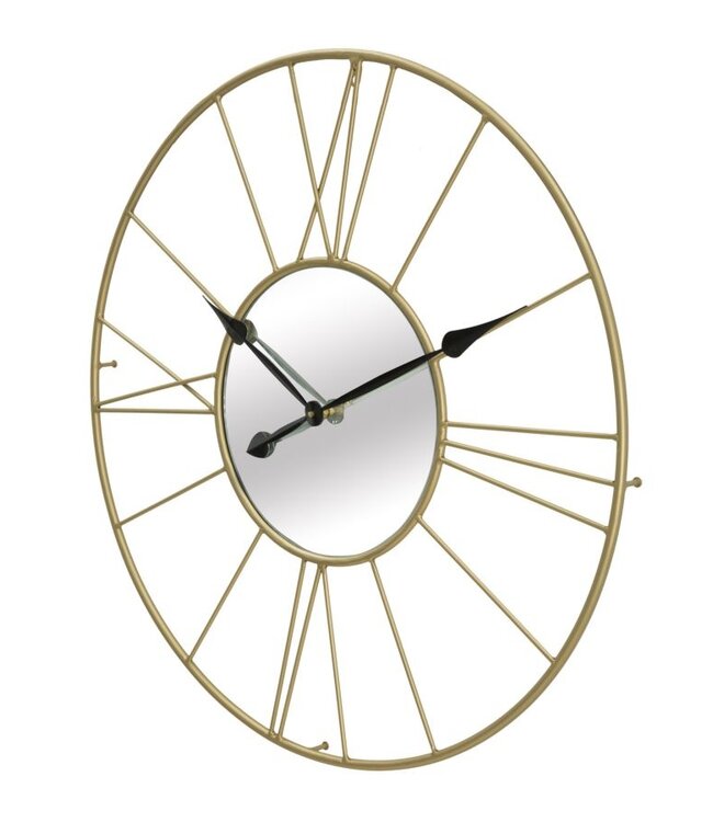 Mauro Ferretti WANDKLOK MET SPIEGEL GLAM STICK CM Ø 80X6