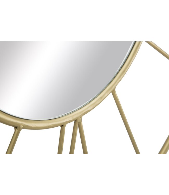 Mauro Ferretti WANDKLOK MET SPIEGEL GLAM STICK CM Ø 80X6