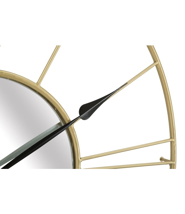 Mauro Ferretti WANDKLOK MET SPIEGEL GLAM STICK CM Ø 80X6