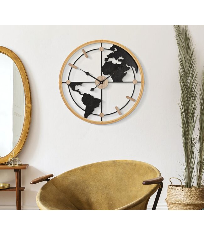 Mauro Ferretti WANDKLOK WORLD NIEUW CM Ø 60X5 - 648140000