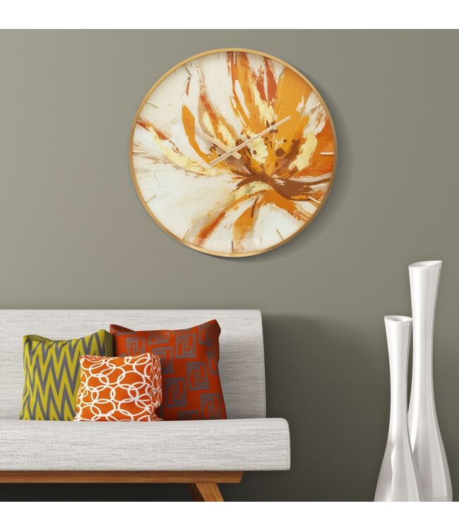 Mauro Ferretti WANDKLOK GLAS TOPLY CM Ø 60X5