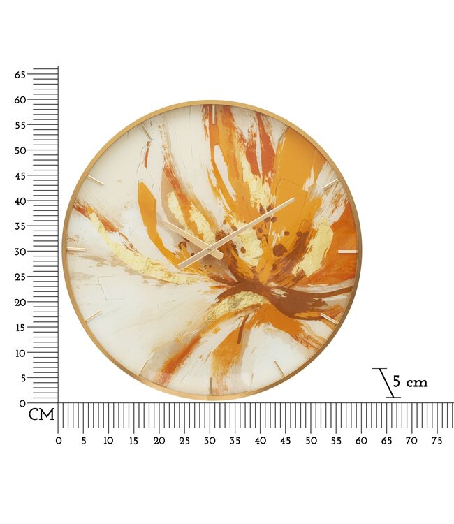 Mauro Ferretti WANDKLOK GLAS TOPLY CM Ø 60X5
