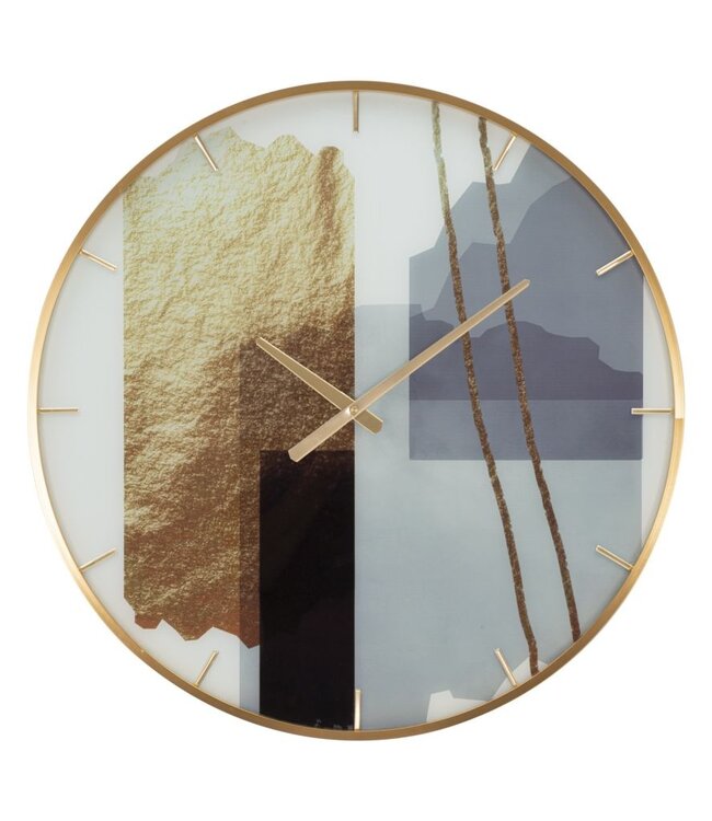 Mauro Ferretti WANDKLOK GLASMOTIEF CM Ø 60X5