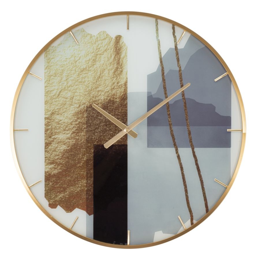 WANDKLOK GLASMOTIEF CM Ø 60X5 afbeelding