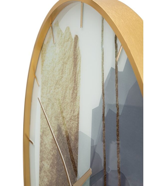 Mauro Ferretti WANDKLOK GLASMOTIEF CM Ø 60X5