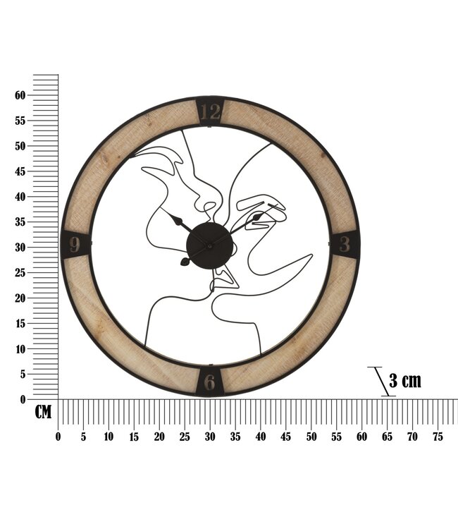 Mauro Ferretti WANDKLOK PAAR CM Ø 60X3