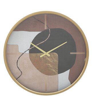 Mauro Ferretti WANDKLOK ART ROOD CM Ø 60X6