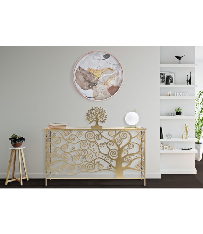 Mauro Ferretti WANDKLOK ART ROZE CM Ø 60X6