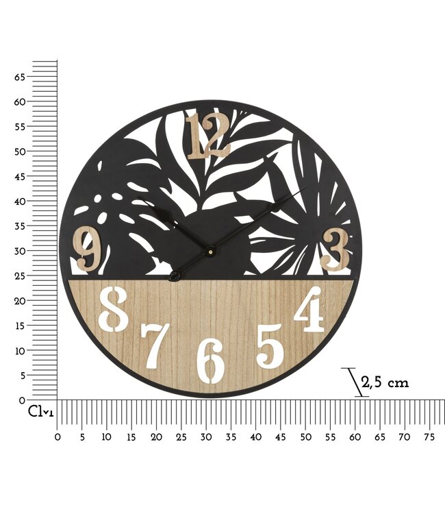 Mauro Ferretti WANDKLOK PALM CM Ø 60X2,5 - 648270000