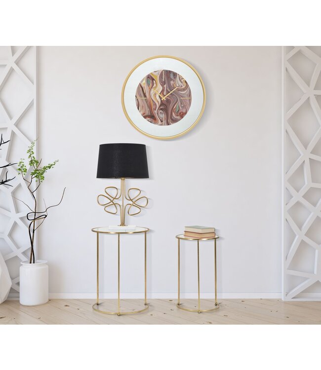 Mauro Ferretti WANDKLOK SPIEGEL MIX CM Ø 60X5