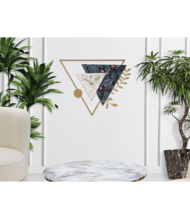 Mauro Ferretti WANDKLOK DRIEHOEK CM 75X4,5X59