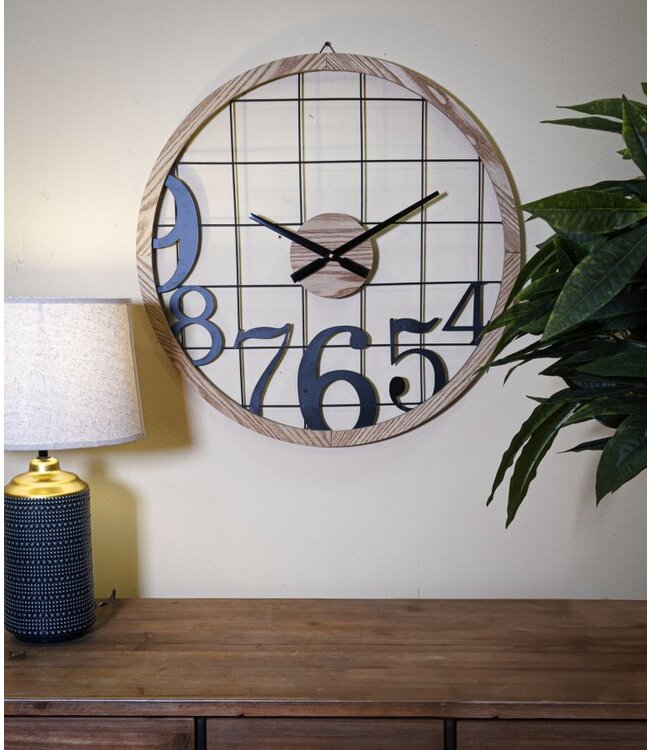 Mauro Ferretti WANDKLOK CIJFERS CM Ø 60X2,5