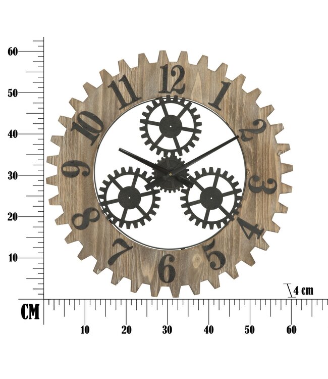 Mauro Ferretti WANDKLOK INGRANAGGIO PLUS CM Ø 60X4
